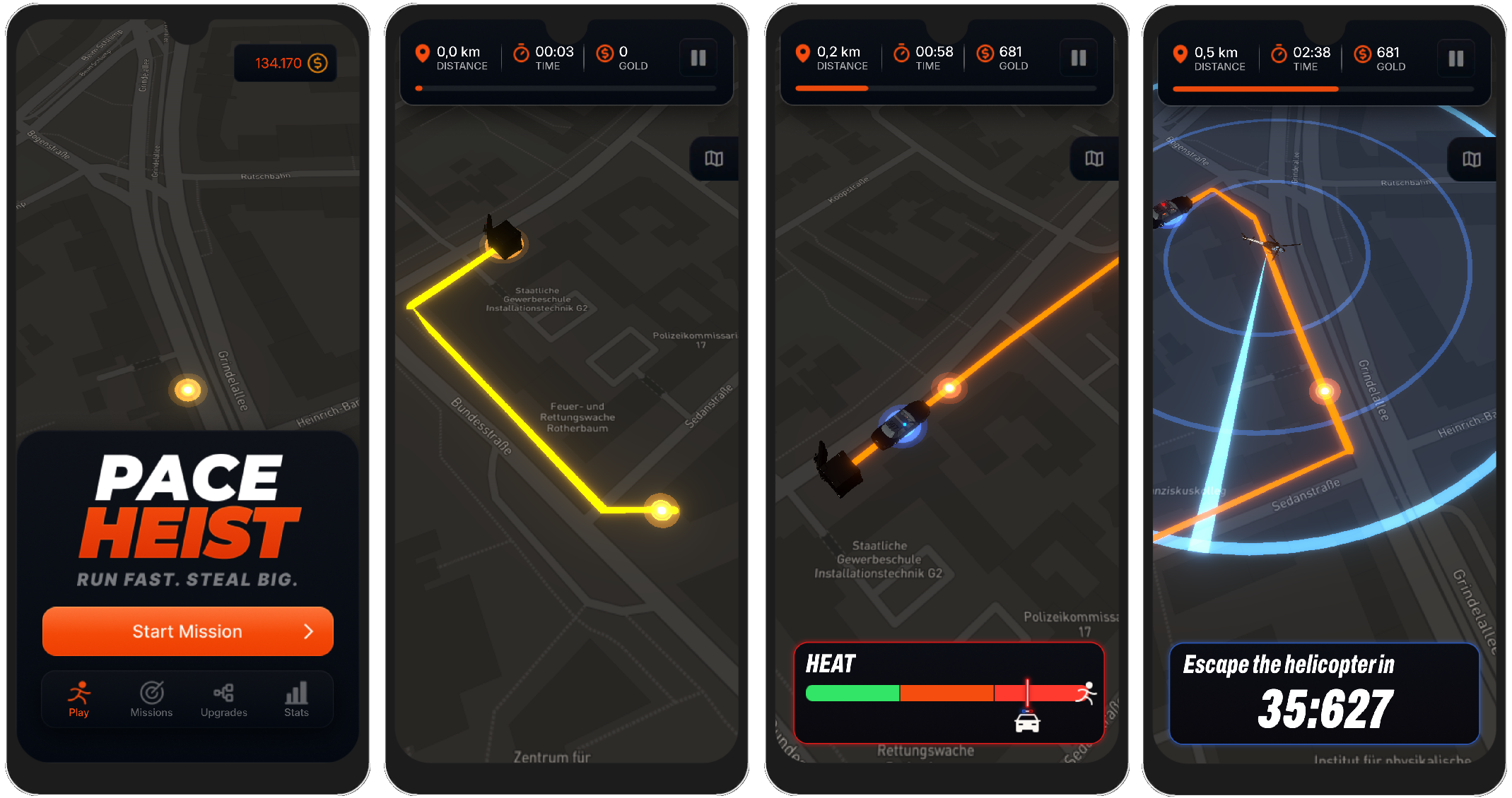 Pace Heist gameplay screenshots
